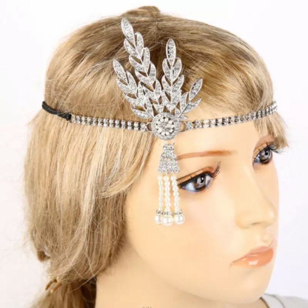 5⭐️Rhinestone Headband Gatsby NWT - Picture 5 of 8